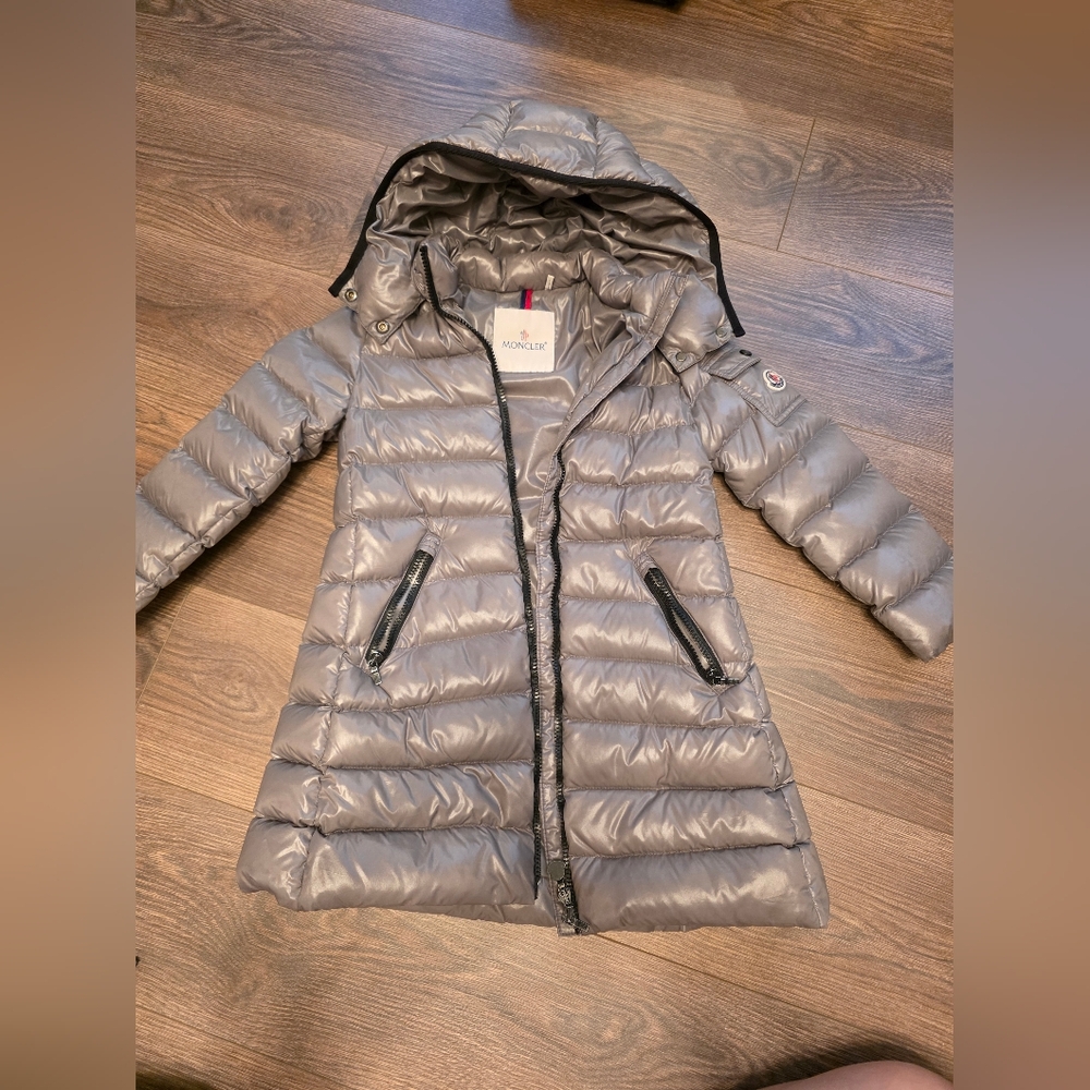 Moncler Girl Gray Puffer Jacket